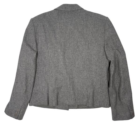 Vintage 80s Evan-Picone Wool Gray Skirt Suit Set Women’s 14 USA Runs Small - Picture 6 of 14